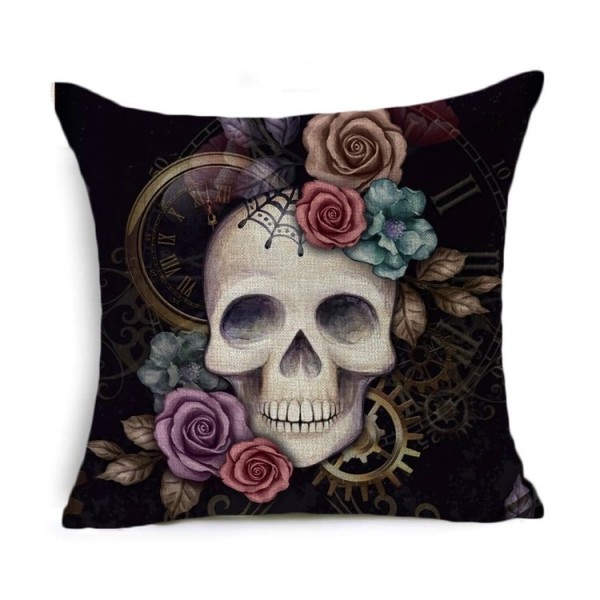 Skull - Linen Pillowcase UK