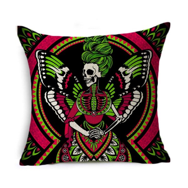 Skull - Linen Pillowcase UK
