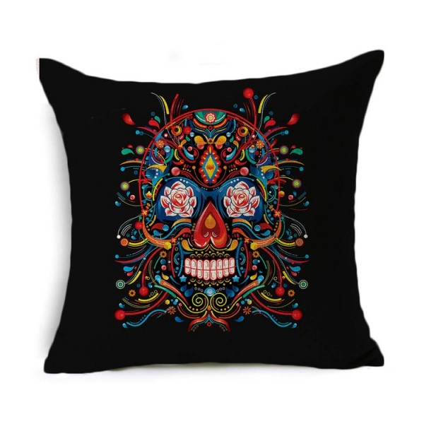 Skull - Linen Pillowcase UK