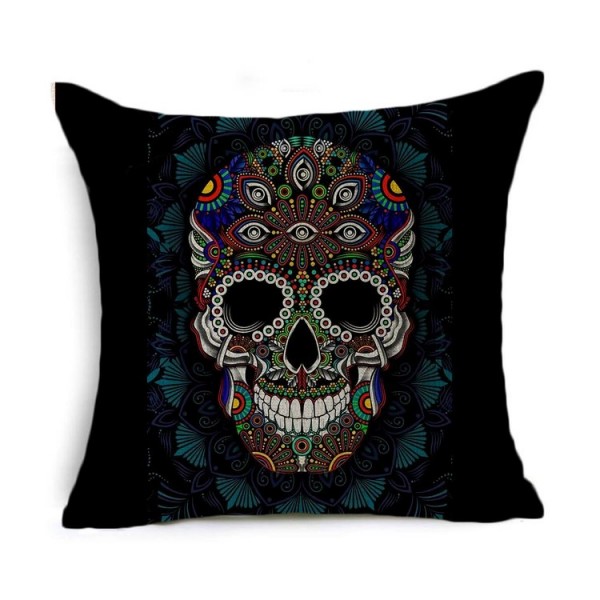 Skull - Linen Pillowcase UK