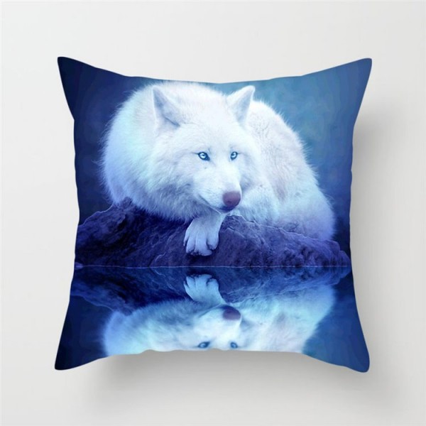 Wolf - Linen Pillowcase UK
