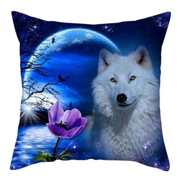 Wolf - Linen Pillowcase UK