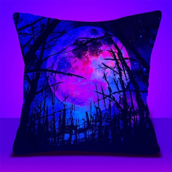 Moonlight - UV Black Light Pillowcase- Double Sided UK