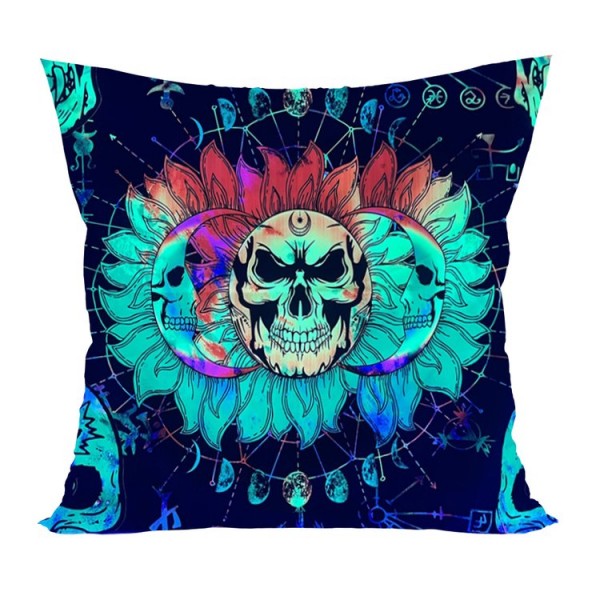 Sun & Skull - UV Black Light Pillowcase- Double Sided UK