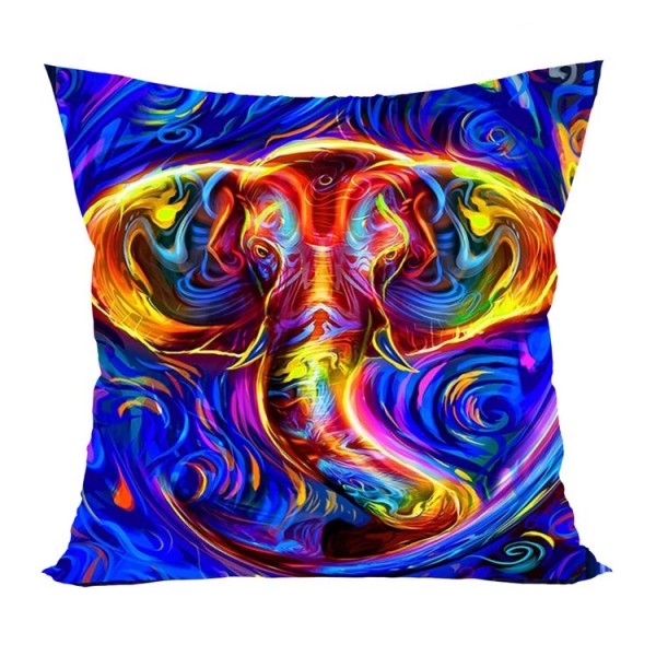 Elephant - UV Black Light Pillowcase- Double Sided UK
