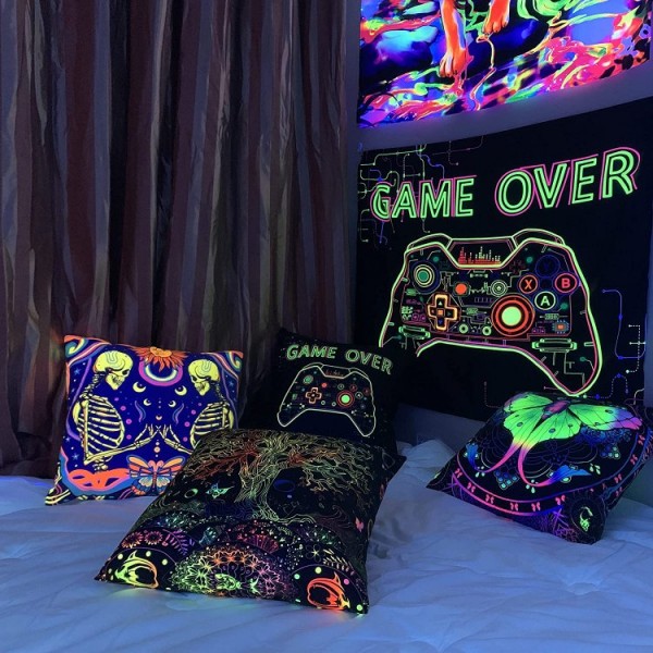Owl - UV Black Light Pillowcase- Double Sided UK