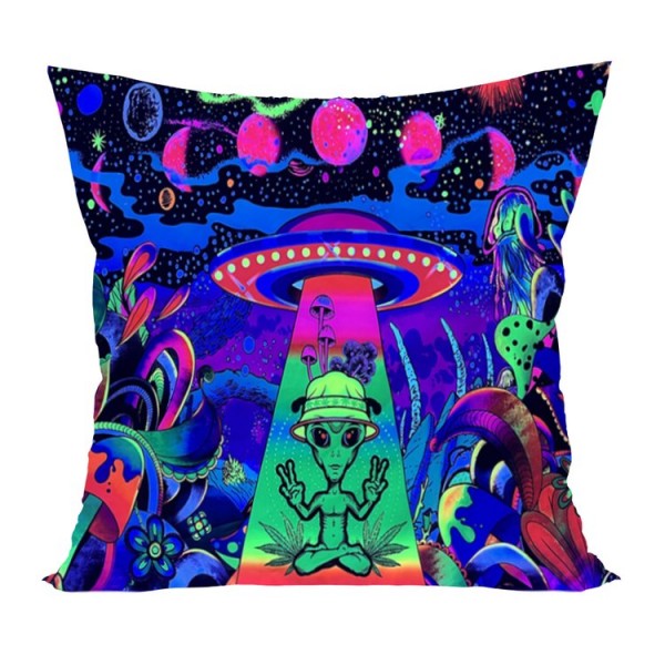 Alien - UV Black Light Pillowcase- Double Sided UK