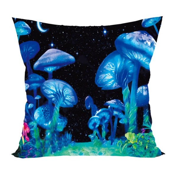 Mushroom - UV Black Light Pillowcase- Double Sided UK