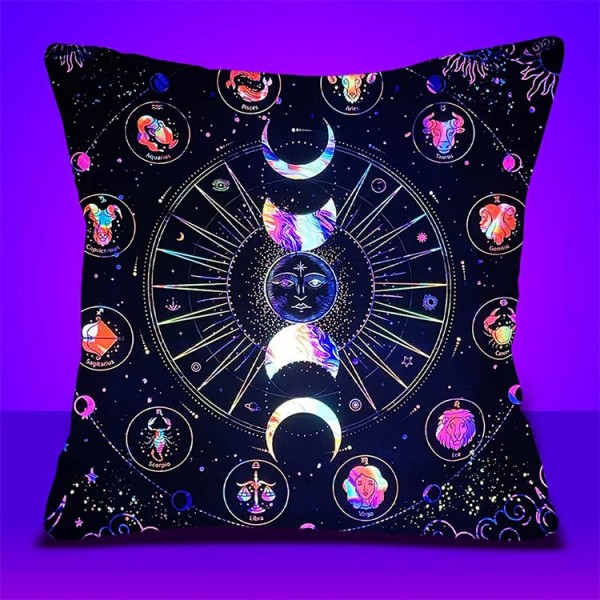 Moon&Sun - UV Black Light Pillowcase- Double Sided UK