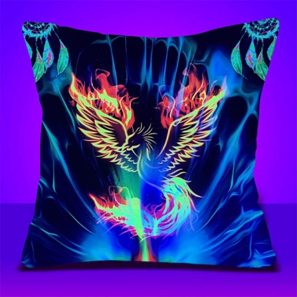 Phoenix - UV Black Light Pillowcase- Double Sided UK