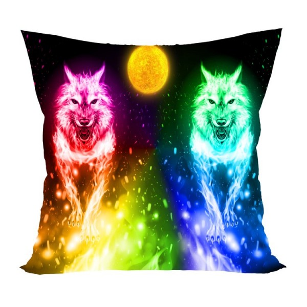 Wolf - UV Black Light Pillowcase- Double Sided UK