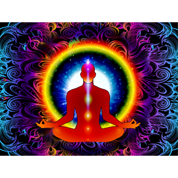 Chakras - UV Reactive Tapestry with Wall Hanging Accessories UK