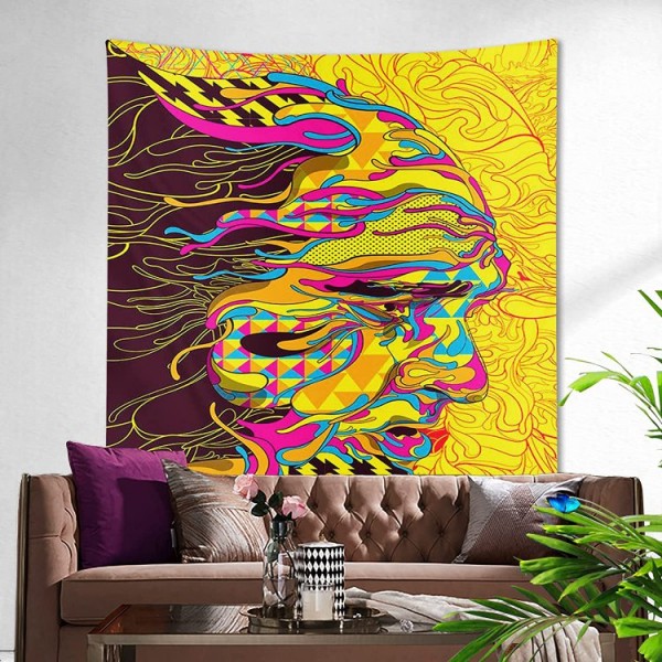 Woman - UV Reactive Tapestry with Wall Hanging Accessories UK