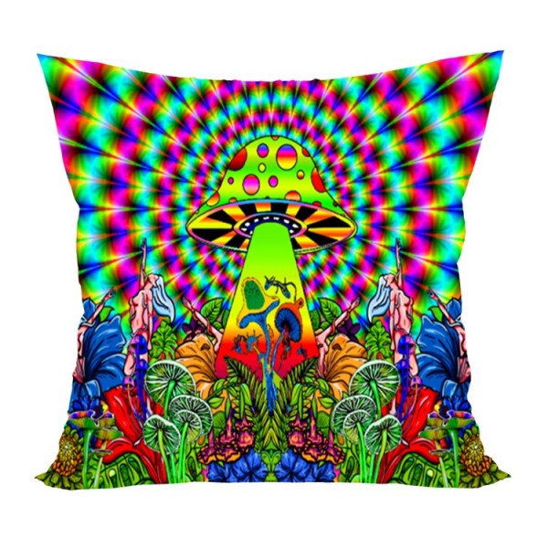 Mushroom - UV Black Light Pillowcase- Double Sided UK