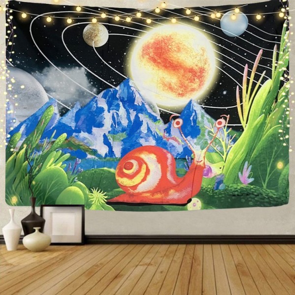 Galaxy - UV Reactive Tapestry with Wall Hanging Accessories UK