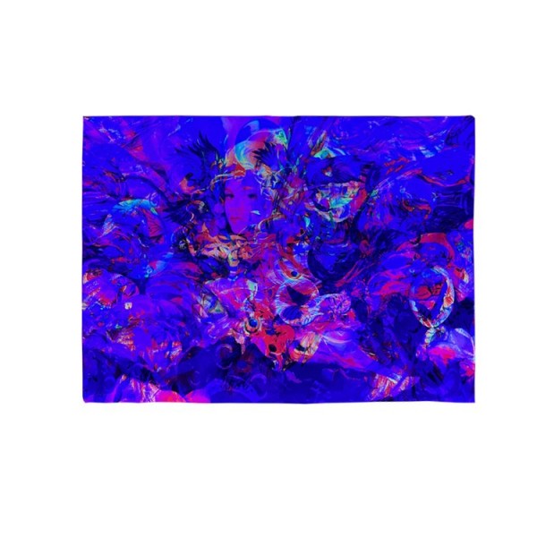 Psychedelic Girl - UV Reactive Tapestry with Wall Hanging Accessories UK