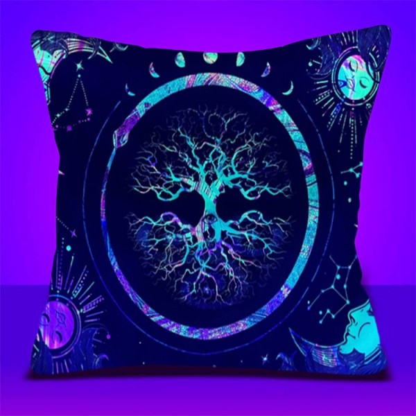 Tree - UV Black Light Pillowcase- Double Sided UK