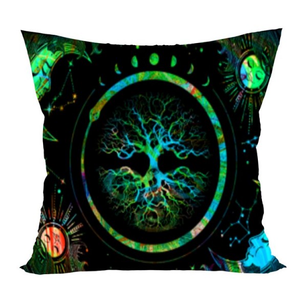Tree - UV Black Light Pillowcase- Double Sided UK