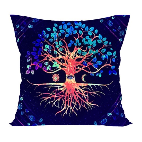 Tree - UV Black Light Pillowcase- Double Sided UK