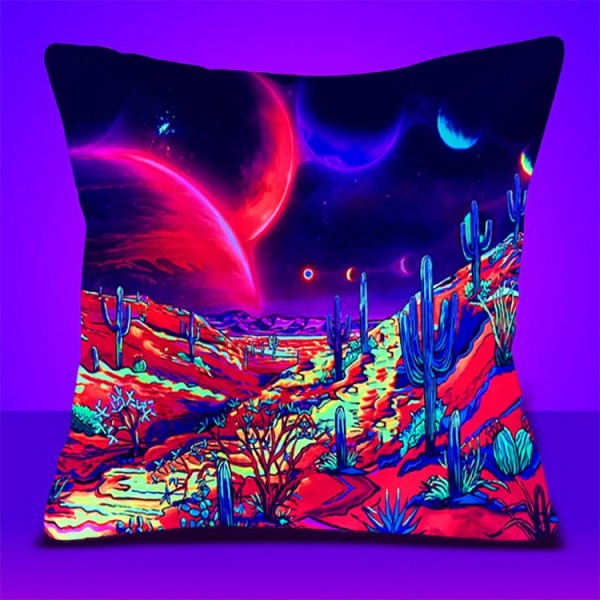 Landscape - UV Black Light Pillowcase- Double Sided UK
