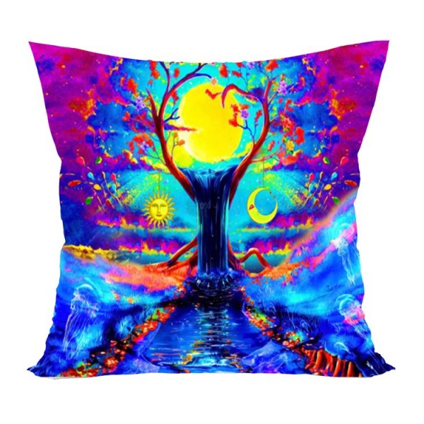 Tree - UV Black Light Pillowcase- Double Sided UK