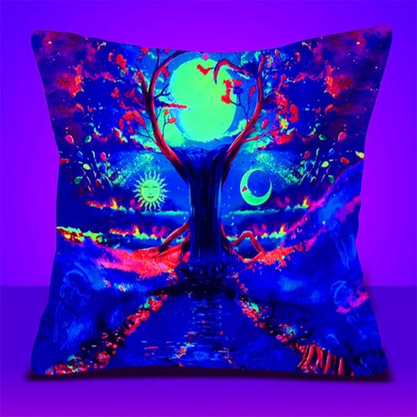 Tree - UV Black Light Pillowcase- Double Sided UK