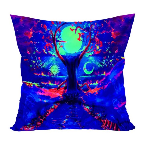 Tree - UV Black Light Pillowcase- Double Sided UK