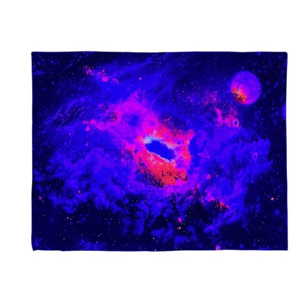 Galaxy - UV Reactive Tapestry with Wall Hanging Accessories UK