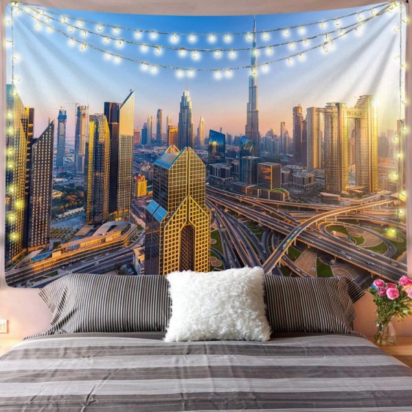 Dubai Scape - Printed Tapestry UK