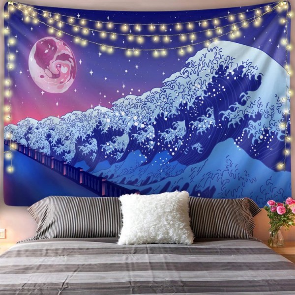 Space Wave - Printed Tapestry UK