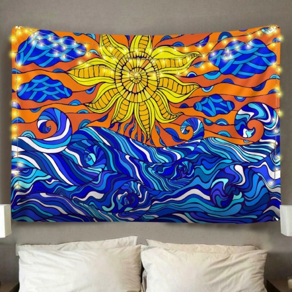 Orange Sunset - Printed Tapestry UK