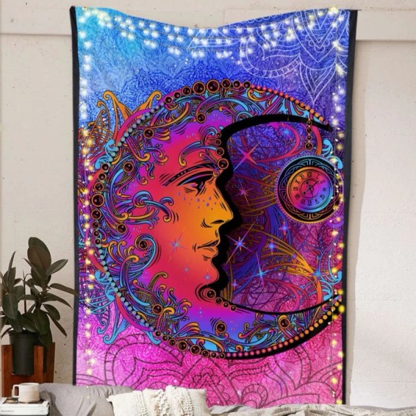 Peaceful Moon - Printed Tapestry UK