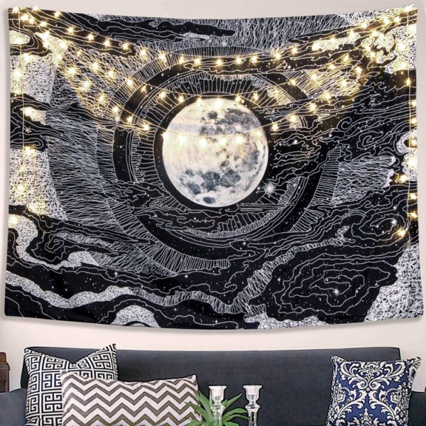 Moon and Star - Printed Tapestry UK