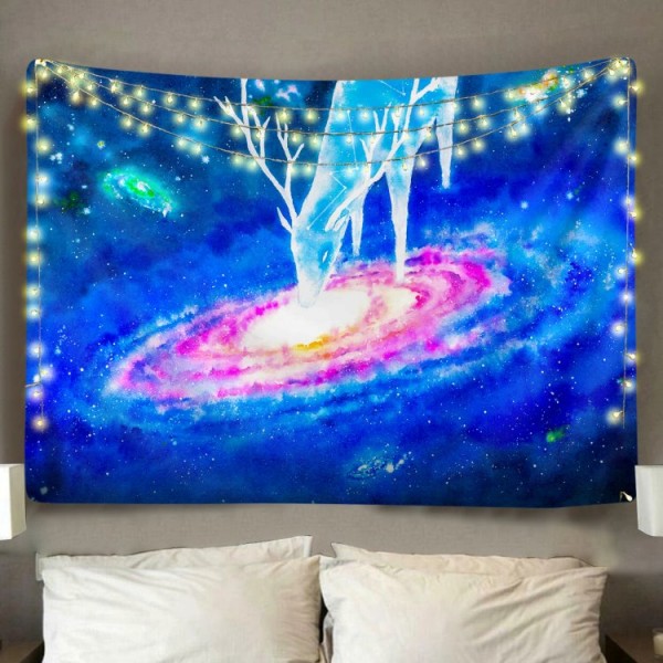 Galactic Deer - Printed Tapestry UK
