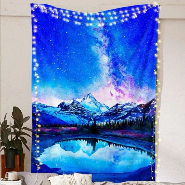 Galaxy Mountains - Printed Tapestry UK