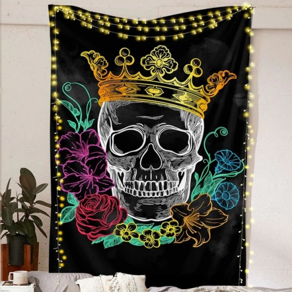 King Skull - Printed Tapestry UK