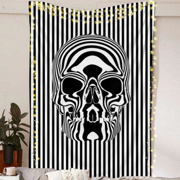 Liquified Skull - Printed Tapestry UK