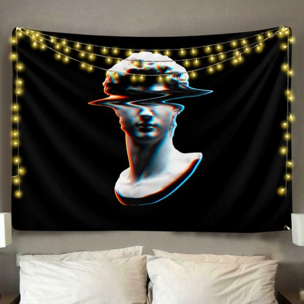 Greek Statue Static - Printed Tapestry UK