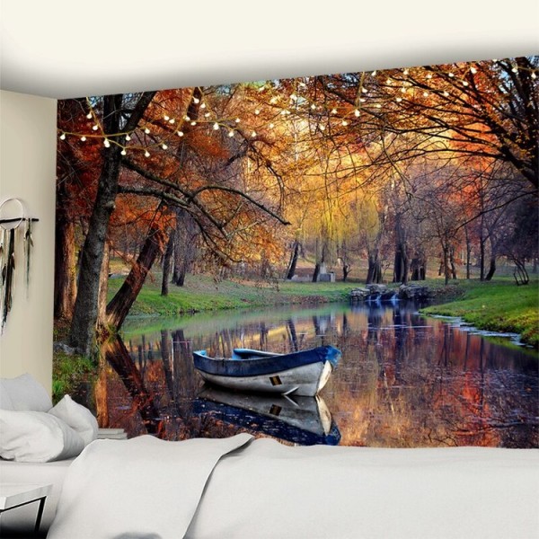 Lake and Trees - Printed Tapestry UK