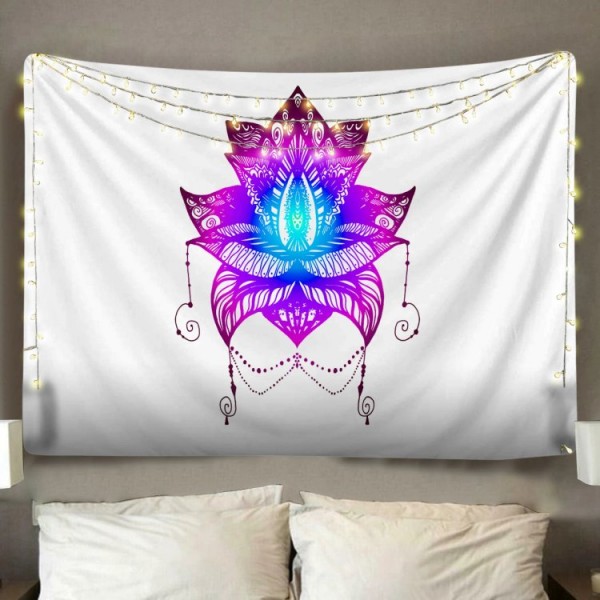 Purple Lotus - Printed Tapestry UK