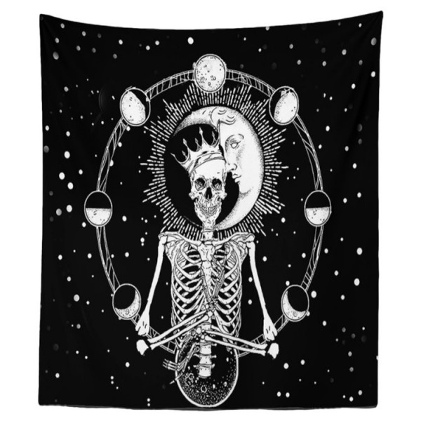 Dark Skull - Printed Tapestry UK