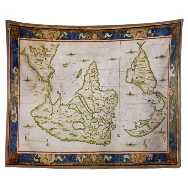 Map - Printed Tapestry UK