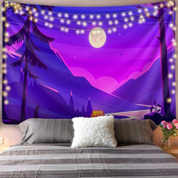 Purple Woods - Printed Tapestry UK