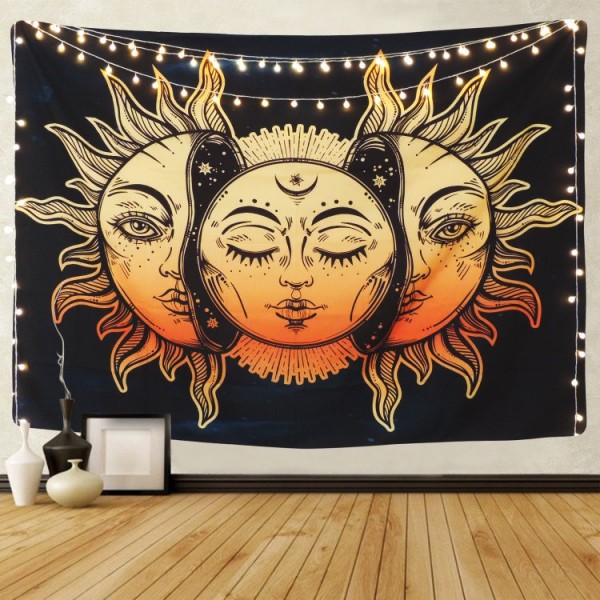 Indian Moon and Sun - Printed Tapestry UK