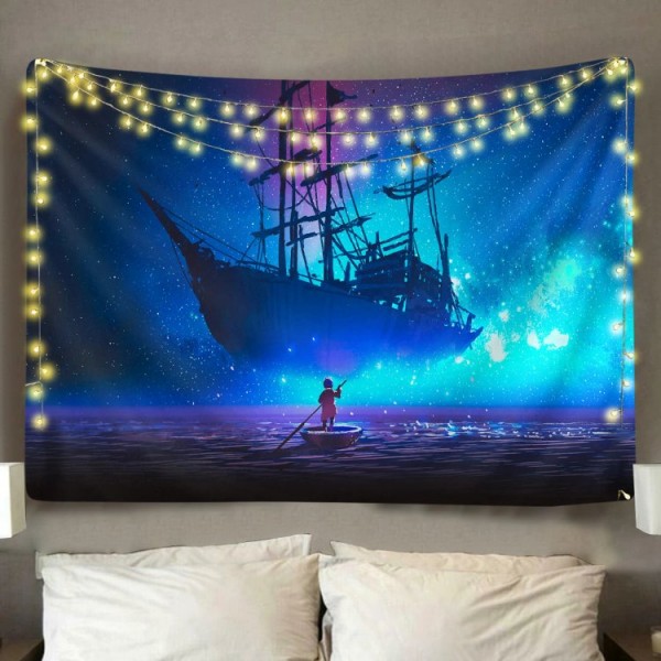 Ghost Ship - Printed Tapestry UK