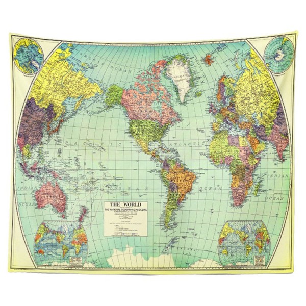 Map - Printed Tapestry UK
