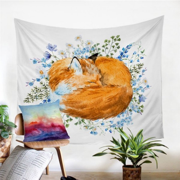 Golden Fox - Printed Tapestry UK