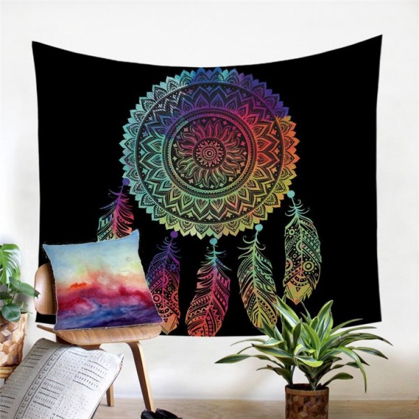 Dreamcatcher Feathers - Printed Tapestry UK