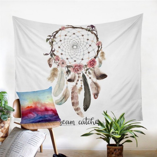 Dreamcatcher Feathers - Printed Tapestry UK