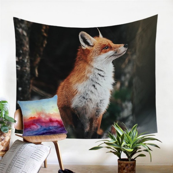 Golden Fox - Printed Tapestry UK